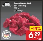Gulasch vom Rind im Angebot bei Netto Marken-Discount in Gera Gulasch vom Rind Angebote von Gut Ponholz bei Netto Marken-Discount Gera für 6,29 €