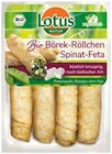 Bio Börek-Röllchen oder Bio-Frühlingsrollini* von Lotus im aktuellen Penny Prospekt für 2,49 €