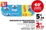Morceaux de thon naturel - Petit Navire en promo chez Super U Roanne à 2,15 €