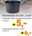 Mörtelkübel von  im aktuellen Globus-Baumarkt Prospekt für 5,00 €