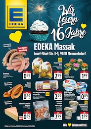 EDEKA Prospekt: "Wir feiern 16 Jahre", 2 Seiten, 09.03.2026 - 14.03.2026