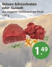 Ochsen-Schmorbraten oder -Gulasch Angebote bei V-Markt Kaufbeuren für 1,49 €