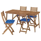 Tisch+4 Klappstühle/außen dunkelbraun/Klösan dunkelblau 36x32 cm im Angebot bei IKEA in Schorndorf Tisch+4 Klappstühle/außen dunkelbraun/Klösan dunkelblau 36x32 cm Angebote von ASKHOLMEN bei IKEA Schorndorf für 263,95 €