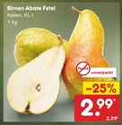 Birnen Abate Fetel bei Netto Marken-Discount im Bad Soden-Salmünster Prospekt für 2,99 €