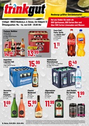 Aktueller Trinkgut Getränkemärkte Prospekt für Neuburg: Neuburgs größter Getränkemarkt! mit 4} Seiten, 15.04.2024 - 20.04.2024