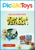 Catalogue Picwictoys à Villebon-sur-Yvette, avec 1 page Prospectus Picwictoys à Villebon-sur-Yvette, "Jeux pour voyager !", 1 page, 23/06/2021 - 30/06/2021