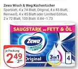 GLOBUS Neubrandenburg - Wisch & Weg Küchentücher Sparblatt Angebot im Prospekt Wisch & Weg Küchentücher Sparblatt bei GLOBUS im Neubrandenburg Prospekt für 2,49 €