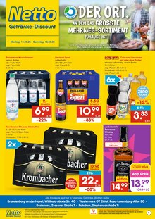 Krombacher im aktuellen Netto Marken-Discount Prospekt (Brandenburg (Havel)) Krombacher im Netto Marken-Discount Prospekt "DER ORT, AN DEM DU IMMER AUSGEZEICHNETE PREISE FINDEST." mit 6 Seiten (Brandenburg (Havel))