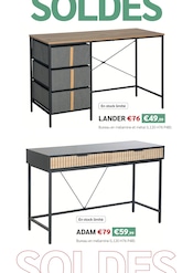 Promos Bureau dans le catalogue "SOLDES jusqu'à -70%" de Crack Bureau en promo dans le catalogue Crack à la page 37