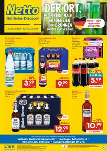 Netto Marken-Discount Prospekt DER ORT, AN DEM DU IMMER AUSGEZEICHNETE PREISE FINDEST. mit 2 Seiten