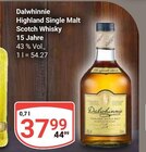 Highland Single Malt Scotch Whisky 15 Jahre im Angebot bei GLOBUS in Trier Highland Single Malt Scotch Whisky 15 Jahre Angebote von Dalwhinnie bei GLOBUS Trier für 37,99 €