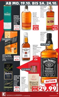 Whiskey im Kaufland Prospekt "Hier bin ich richtig" mit 84 Seiten (Mönchengladbach)