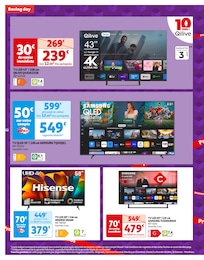 Offre Télévision dans le catalogue Auchan Hypermarché du moment à la page 53