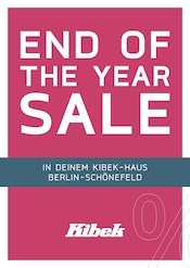 Aktueller Kibek Möbel & Einrichtung Prospekt in Teltow und Umgebung, "END OF THE YEAR SALE" mit 18 Seiten, 26.12.2025 - 31.12.2025