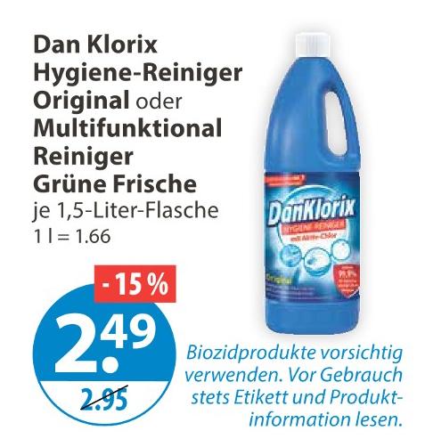 Rossmann Dan Klorix: Angebote & Preise im Prospekt vergleichen!