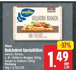 Knäckebrot-Spezialitäten von Wasa für 1,49 € bei EDEKA im Angebot Knäckebrot-Spezialitäten von Wasa im aktuellen EDEKA Prospekt
