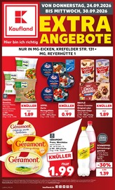 Käse im Kaufland Prospekt in Mönchengladbach Aktueller Kaufland Prospekt mit Käse, "EXTRA-ANGEBOTE", Seite 1