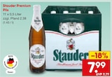 Premium Pils im Angebot bei Netto Marken-Discount in Bottrop Premium Pils Angebote von Stauder bei Netto Marken-Discount Bottrop für 7,99 €