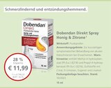 Dobendan Direkt Spray Honig & Zitrone bei LINDA Premiumapotheke im Harxheim Prospekt für 11,99 €