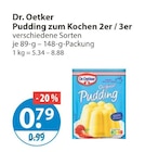 Pudding zum Kochen von Dr. Oetker im aktuellen V-Markt Prospekt für 0,79 €