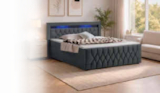 Boxspringbett Leona von JUSKYS für 499,00 € bei Netto Marken-Discount im Angebot Boxspringbett Leona von JUSKYS im aktuellen Netto Marken-Discount Prospekt