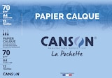 Pochette papier calque - 12 feuilles - A4 - 70 gr - édition artiste manga - CANSON - Bureau Vallée Pochette papier calque - 12 feuilles - A4 - 70 gr - édition artiste manga - CANSON à 1,24 € dans le catalogue Bureau Vallée