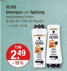 Shampoo oder Spülung von GLISS im aktuellen V-Markt Prospekt für 2,49 €