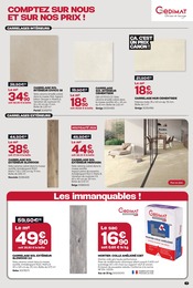 Promos Carrelage Extérieur dans le catalogue "POUR BIEN RÉNOVER COMPTEZ SUR NOUS..." de Gedimat Carrelage Extérieur en promo dans le catalogue Gedimat à la page 7