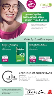 Aktueller mea - meine apotheke Prospekt "Unsere August-Angebote" Seite 1 von 4 Seiten für München