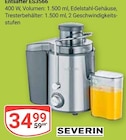 Entsafter ES3566 Angebote von Severin bei GLOBUS Wiesbaden für 34,99 €
