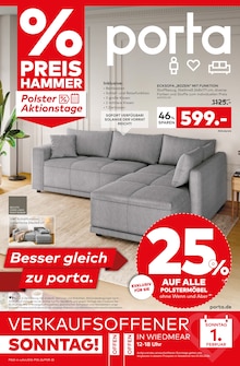 porta Möbel Prospekt BESSER GLEICH ZU PORTA mit  Seiten in Bitterfeld-Wolfen und Umgebung