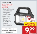Solar-Arbeits-Leuchte Angebote von EASYmaxx bei Netto Marken-Discount Essen für 9,99 €