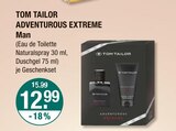 Eau De Parfum im V-Markt Prospekt Adventurous Extreme Man von Tom Tailor im aktuellen V-Markt Prospekt für 12,99 €