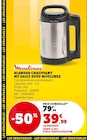 Blender Chauffant My Daily Soup - Moulinex - Super U à Antibes Blender Chauffant My Daily Soup - Moulinex en promo chez Super U Antibes à 39,99 €