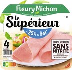Promo Jambon Le Supérieur Conservation Sans Nitrite -25% de Sel à 2,10 € dans le catalogue Casino Supermarchés à Mont Noir