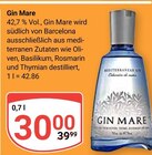 Gin Mare im Angebot bei GLOBUS in Hanau Gin Mare Angebote von Gin Mare bei GLOBUS Hanau für 30,00 €