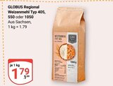 Regional Weizenmehl Typ 405, 550 oder 1050 Angebote von Globus bei GLOBUS Halle für 1,79 €