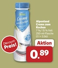 Creme zum Kochen Angebote von Alpenland bei combi Paderborn für 0,89 €