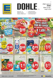 EDEKA Prospekt der Woche "Aktuelle Angebote" Seite 1, 20.10.2025 bis 25.10.2025 für Hopsten Aktueller EDEKA Prospekt "Aktuelle Angebote" Seite 1 von 24 Seiten für Hopsten