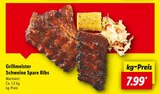 Schweine Spare Ribs Angebote von Grillmeister bei Lidl Ettlingen für 7,99 €