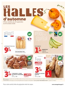 Catalogue Auchan Supermarché de la semaine 40, "LES HALLES d'automne", page 2, 29/09/2026 - 10/10/2026 Prospectus Auchan Supermarché en cours, "LES HALLES d'automne", page 2 sur 36