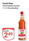 Sirup Angebote von Toschi bei GLOBUS Hof für 2,49 €