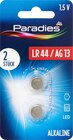 Batterien Knopfzelle LR44 im dm-drogerie markt Prospekt Batterien Knopfzelle LR44 von Paradies im aktuellen dm-drogerie markt Prospekt für 2,45 €