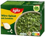 Würz-Spinat oder Rahm-Spinat von iglo bei REWE im Angebot Würz-Spinat oder Rahm-Spinat von iglo im aktuellen REWE Prospekt