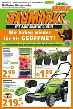 Globus-Baumarkt Prospekt für Königstein mit 24 Seiten Globus-Baumarkt Prospekt für Königstein: "WER BAUT BRAUCHT GLOBUS", 24 Seiten, 18.04.2021 - 24.04.2021