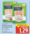 Geflügel Mortadella von Wiesenhof für 1,29 € bei E center im Angebot Geflügel Mortadella von Wiesenhof im aktuellen E center Prospekt