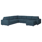 5er-Eckbettsofa mit Récamiere mit breiten Armlehnen/Hillared dunkelblau mit breiten Armlehnen/Hillared dunkelblau Angebote von VIMLE bei IKEA Würzburg für 2.599,00 €