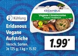 Vegane Aufstriche von Eridanous im aktuellen Lidl Prospekt für 1,99 €