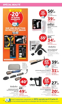 Promotion Roller dans le prospectus Hyper U, valable du 01/09/2026 au 13/09/2026 Promo Roller dans le catalogue Hyper U du moment à la page 22