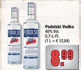 Vodka im Angebot bei alldrink in Oberursel Vodka Angebote von Podolski bei alldrink Oberursel für 8,99 €